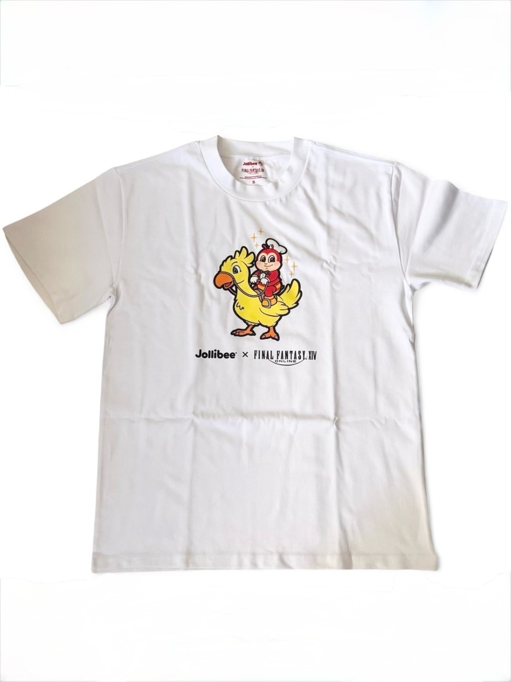 Jollibee x Final Fantasy XIV White Chocobo Graphic Tee Shirt Size S